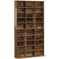 Berkfield Home CD Cabinet - Old Wood - 101x23x177.5 cm - Engineered Wood in Brown