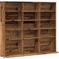 Berkfield Home CD Cabinet Old Wood 100x23x89.5 cm Engineered Wood in Brown