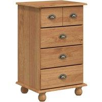 Berkfield Home Chest of Drawers 'ASKIM'Honey Brown 45.8x40x79 cm Solid Wood Pine