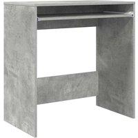 Berkfield Home Computer Desk Concrete grey Particle board Concrete Desk