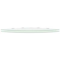 Berkfield Home Corner Shelves 2 pcs with Chrome Supports Glass White 45x45 cm