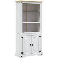 Berkfield Home Cupboard Mexican Pine Corona Range White 80x40x170 cm | Size: 80 x 40 x 170 cm