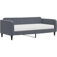 Berkfield Home Daybed with Mattress Dark Grey 90x190 cm Velvet