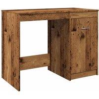 Berkfield Home Desk Old Wood 100x50x76 cm Engineered Wood in Brown | Size: 100 x 50 x 76 cm