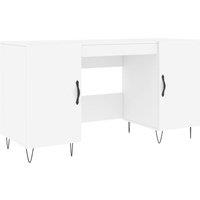 Berkfield Home Desk White 140x50x75 cm Engineered Wood | Size: 140 x 50 x 75 cm
