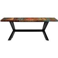 Berkfield Home Dining Table 200x100x75 cm Solid Reclaimed Wood | Size: 200 x 100 x 75 cm