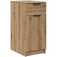 Berkfield Home Desk Cabinet Artisan Oak 33x50x75 cm Engineered Wood in Brown | Size: 33 x 50 x 75 cm