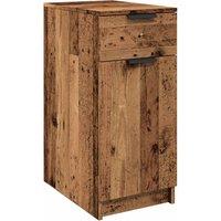 Berkfield Home Desk Cabinet Old Wood 33x50x75 cm Engineered Wood in Brown | Size: 33 x 50 x 75 cm