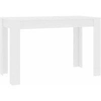 Berkfield Home Dining Table White 120x60x76 cm Engineered Wood | Size: 120 x 60 x 76 cm