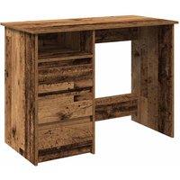 Berkfield Home Desk Old Wood 102x50x75 cm Engineered Wood in Brown | Size: 102 x 50 x 75 cm