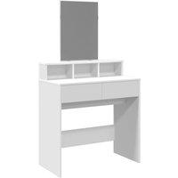 Berkfield Home Dressing Table with Mirror White 80x41x144.5 cm