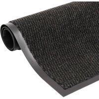 Berkfield Home Dust Control Mats 2 pcs Rectangular Tufted 80x120 cm Black