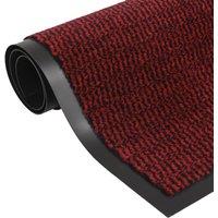 Berkfield Home Dust Control Mats 2 pcs Rectangular Tufted 80x120 cm Red