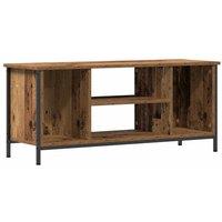 Berkfield Home Entertainment Centre Old wood Particle board, metal in Brown