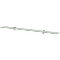 Berkfield Home Floating Shelves 2 pcs Glass 100x10 cm 8 mm in Clear