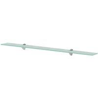 Berkfield Home Floating Shelves 2 pcs Glass 100x20 cm 8 mm in Clear