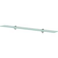 Berkfield Home Floating Shelves 2 pcs Glass 90x10 cm 8 mm in Clear