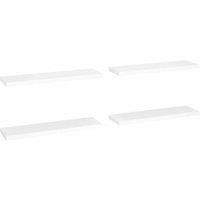 Berkfield Home Floating Wall Shelves 4 pcs White 90x23.5x3.8 cm MDF