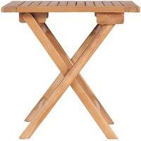 Berkfield Home Folding Garden Table 45x45x45 cm Solid Teak Wood in Brown | Size: 45 x 45 x 45 cm