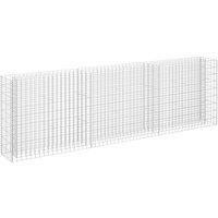 Berkfield Home Gabion Raised Bed Galvanised Steel 270x30x90 cm in Silver | Size: 270 x 30 x 90 cm