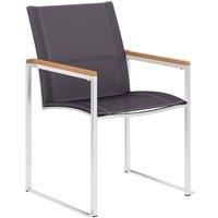 Berkfield Home Garden Chairs 4 pcs Textilene & Stainless Steel Grey