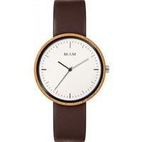 Mam 650 39mm Quartz Watch in Brown