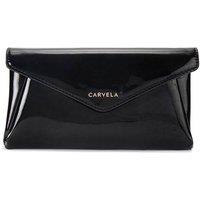 Carvela Women's 'Megan Envelope Clutch' Patent Bag in Black