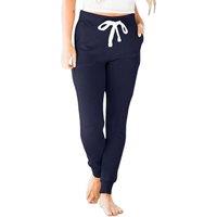 Everyday The Label Women's Navy Blue Drawstring Waist Pocketed Joggers | Size: 6