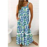 Everyday The Label Women's Multicolour Floral Maxi Sundress with Ricrac Trim | Size: Small