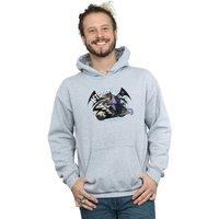 DC Comics Men's Batman TV Series Bat Bike Hoodie in Grey | Size: 3XL