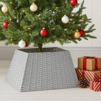 Voltico Folding Christmas Tree Skirt Light Gery / Dark Grey in Light Grey | Size: 45 cm