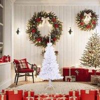 Berkfield Home Artificial Christmas Tree with Stand 120 cm 230 Branches in White