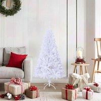 Berkfield Home Artificial Christmas Tree with Thick Branches White 150 cm PVC