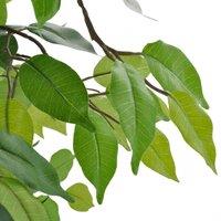 Berkfield Home Artificial Dwarf Ficus with Pot 60 cm in Green