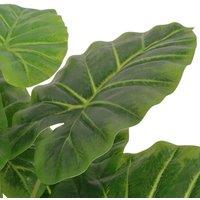 Berkfield Home Artificial Taro Plant with Pot 85 cm Green