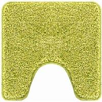 Berkfield Home Bath Mat U-Shaped Green 50x50 cm Polypropylen Non-Slip | Size: Medium