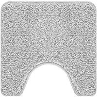 Berkfield Home Bath Mat U-Shaped Grey 50x50 cm Polypropylen Non-Slip | Size: Medium