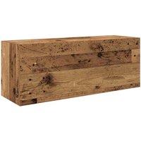 Berkfield Home Bathroom Wall Cabinet Old Wood 80x25x30 cm Engineered Wood in Brown | Size: 80 x 25 x 30 cm