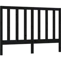 Berkfield Home Bed Headboard Black 166x4x100 cm Solid Wood Pine | Size: 166 x 4 x 100 cm