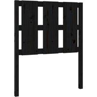 Berkfield Home Bed Headboard Black 80.5x4x100 cm Solid Wood Pine
