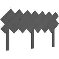 Berkfield Home Bed Headboard Grey 141x3x80.5 cm Solid Wood Pine