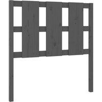 Berkfield Home Bed Headboard Grey 95.5x4x100 cm Solid Wood Pine