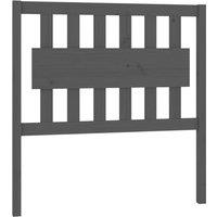 Berkfield Home Bed Headboard Grey 95.5x4x100 cm Solid Wood Pine