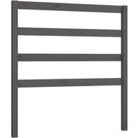 Berkfield Home Bed Headboard Grey 95x4x100 cm Solid Wood Pine | Size: 95 x 4 x 100 cm