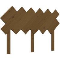 Berkfield Home Bed Headboard Honey Brown 122.5x3x80.5 cm Solid Wood Pine