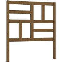 Berkfield Home Bed Headboard Honey Brown 81x4x104 cm Solid Wood Pine | Size: 81 x 4 x 104 cm