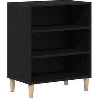 Berkfield Home Black Oak Sideboard, 57x35x70 cm, Made from Engineered Wood | Size: 57 x 35 x 70 cm