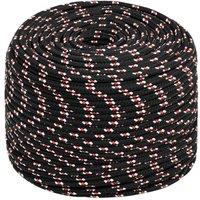 Berkfield Home Boat Rope Black 6 mm 50 m Polypropylene