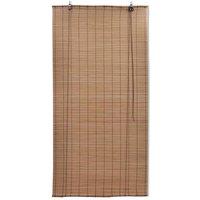 Berkfield Home Brown Bamboo Roller Blinds 120 x 160 cm