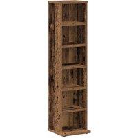 Berkfield Home CD Cabinet Old Wood 21x20x88 cm Engineered Wood in Brown | Size: 21 x 20 x 88 cm